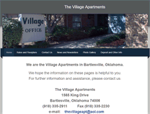 Tablet Screenshot of bvillevillageapt.com